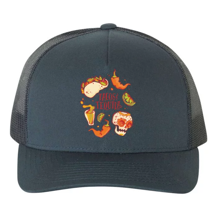 Tacos & Tequila Mexican Yupoong Adult 5-Panel Trucker Hat