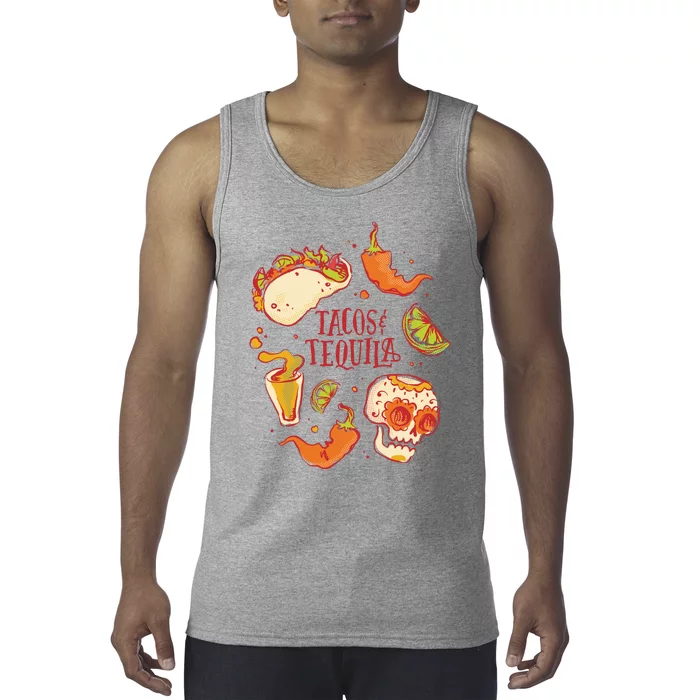 Tacos & Tequila Mexican Tank Top