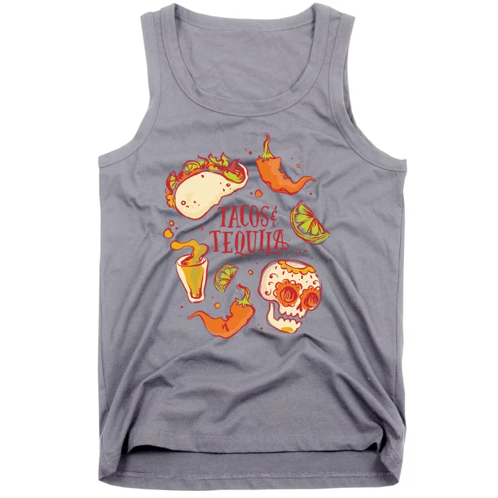 Tacos & Tequila Mexican Tank Top