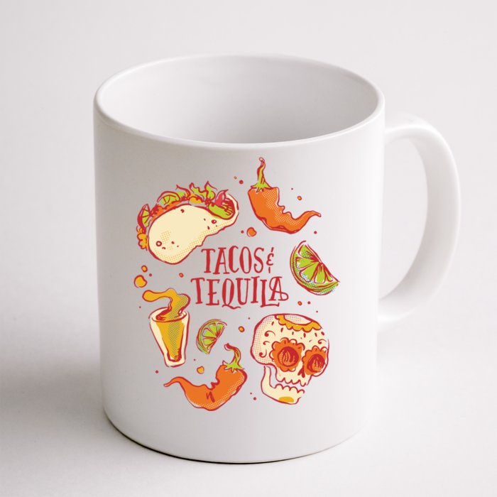 Tacos & Tequila Mexican Front & Back Coffee Mug