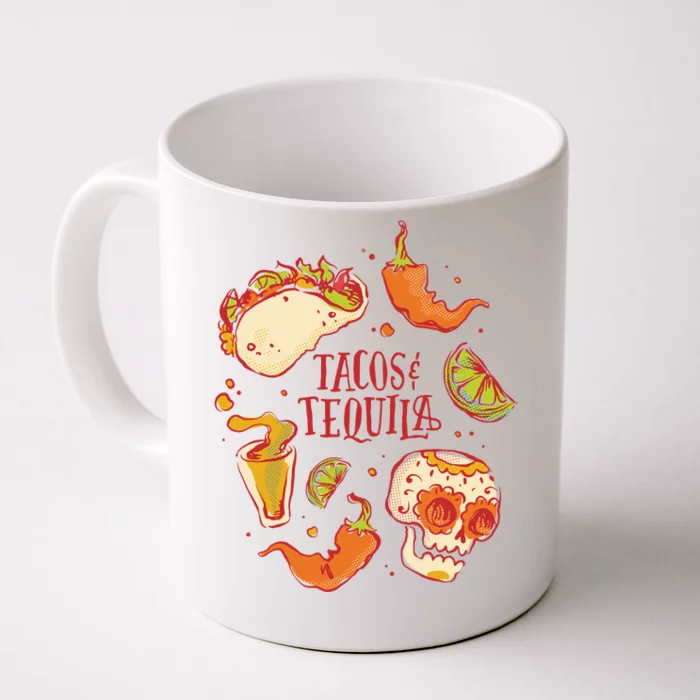 Tacos & Tequila Mexican Front & Back Coffee Mug