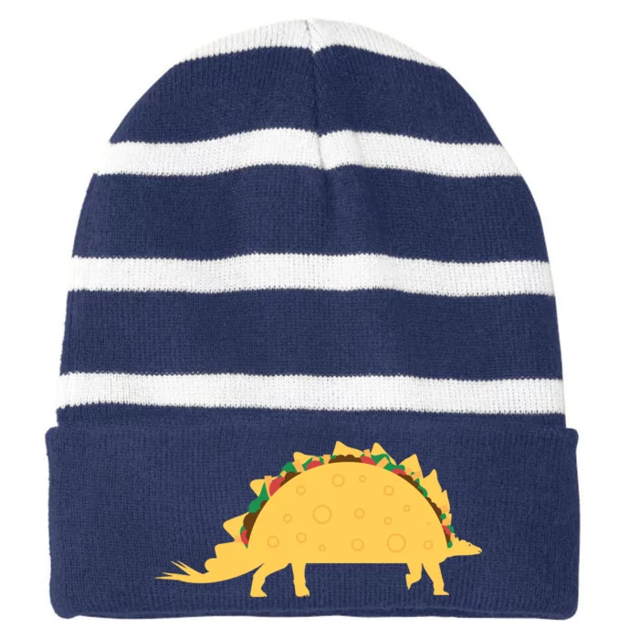 Tacosarus Striped Beanie with Solid Band