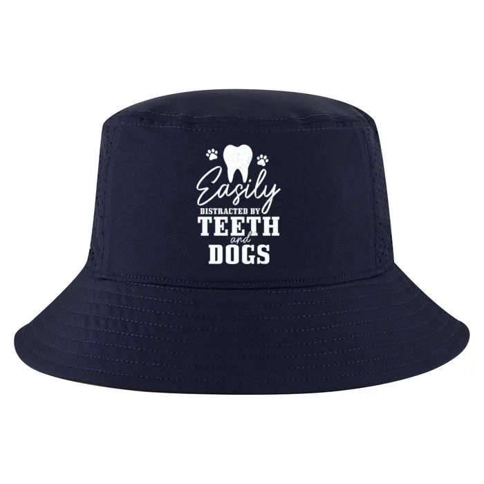 Teeth And Dogs Dentist Dental Student Assistant Hygienist Gift Cool Comfort Performance Bucket Hat