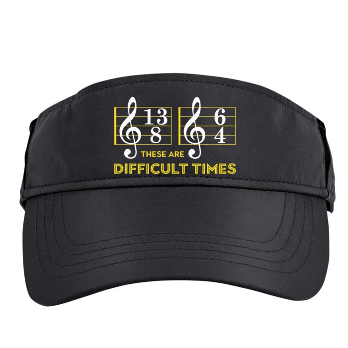 These Are Difficult Times Music Lover Gifts Adult Drive Performance Visor