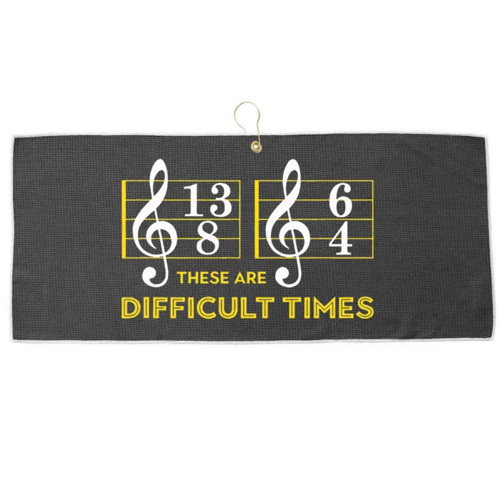 These Are Difficult Times Music Lover Gifts Large Microfiber Waffle Golf Towel