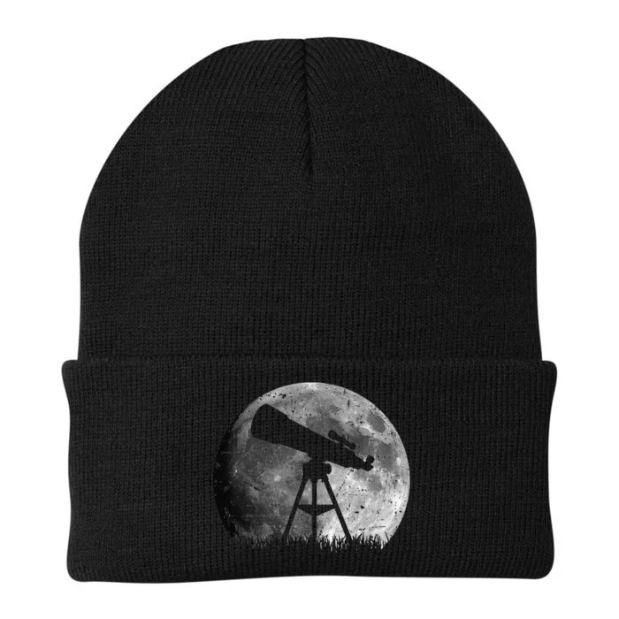 Telescope Astronomy Design For Space Fans Knit Cap Winter Beanie