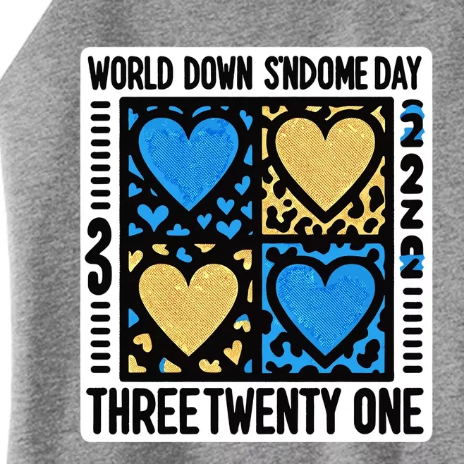 Trisomy Awareness Day T Gift Women’s Perfect Tri Rocker Tank