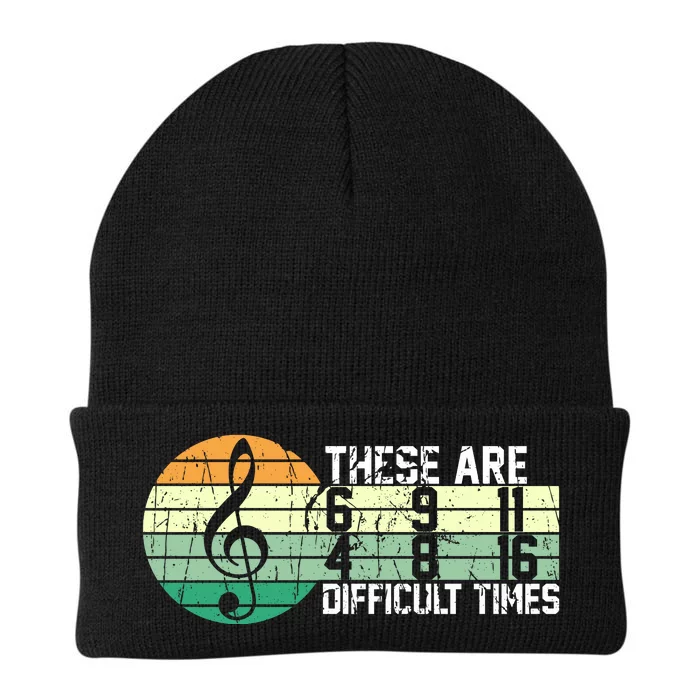 These Are Difficult Times Music Sheet Funny Band Gift Orchestra Musical Gift Knit Cap Winter Beanie