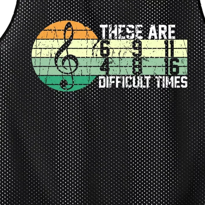 These Are Difficult Times Music Sheet Funny Band Gift Orchestra Musical Gift Mesh Reversible Basketball Jersey Tank