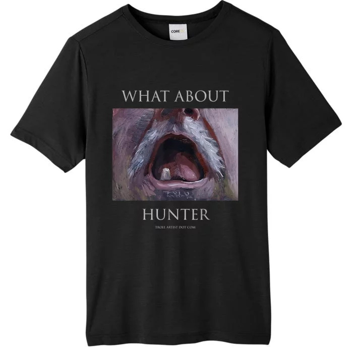 Troll Artist Dot Com What About Hunter ChromaSoft Performance T-Shirt