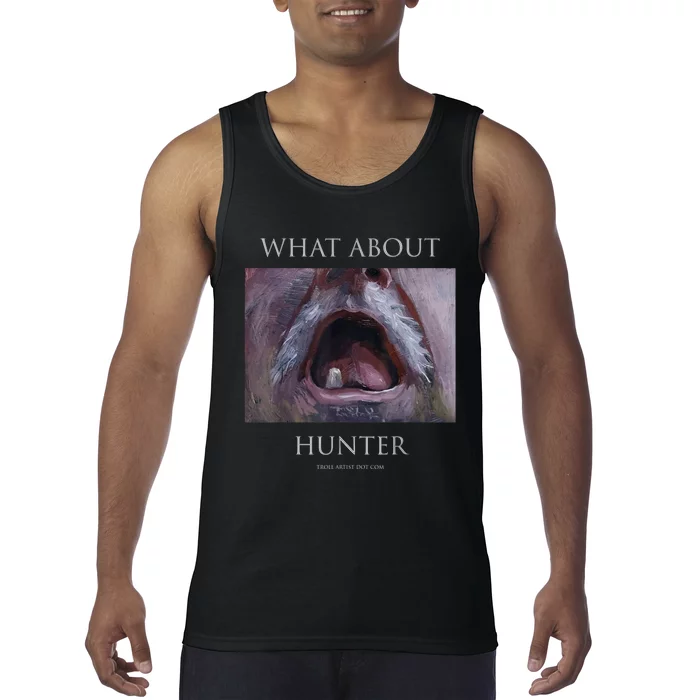 Troll Artist Dot Com What About Hunter Tank Top