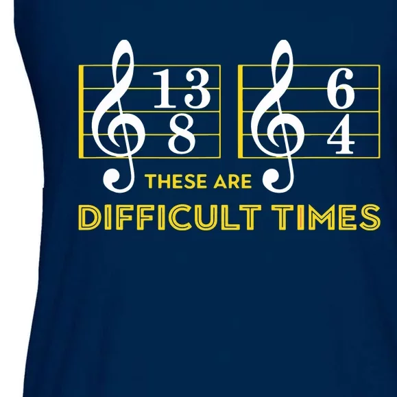 These Are Difficult Times Music Lover Gifts Ladies Essential Flowy Tank