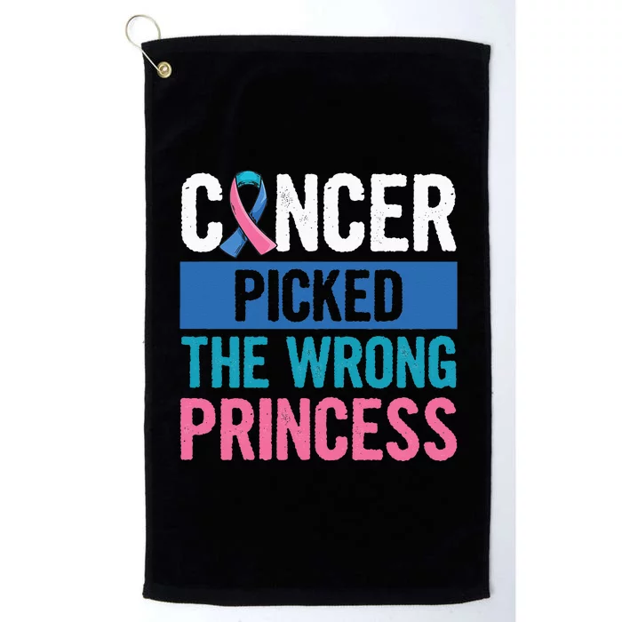 Thyroid Awareness Design For A Thyroid Cancer Warrior Platinum Collection Golf Towel