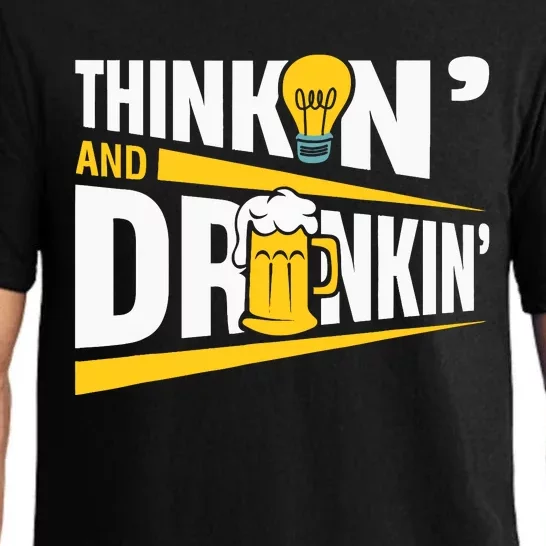 Thinkin And Drinkin | Pub Quiz Game | Trivia Night Pajama Set