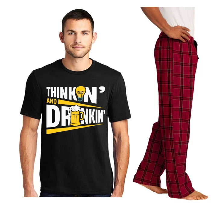 Thinkin And Drinkin | Pub Quiz Game | Trivia Night Pajama Set