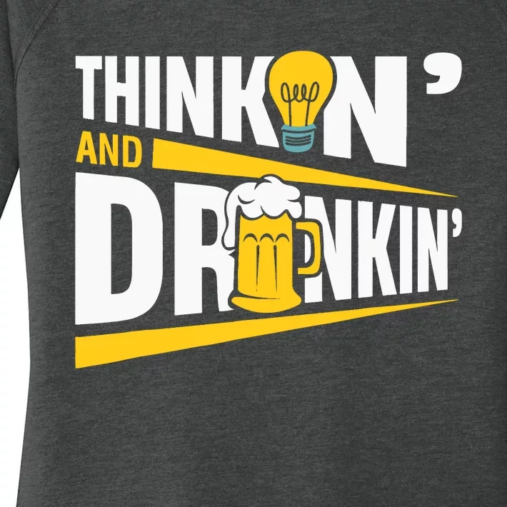 Thinkin And Drinkin | Pub Quiz Game | Trivia Night Women's Perfect Tri Tunic Long Sleeve Shirt