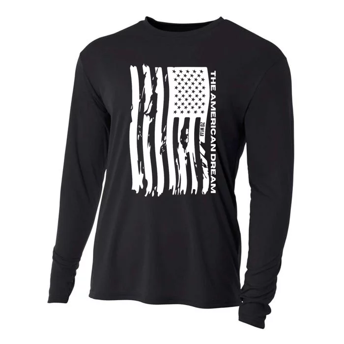 The American Dream Usa American Flag Patriotic Apparel Proudly Patriotic Cooling Performance Long Sleeve Crew