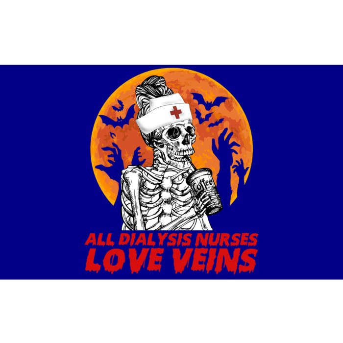 Th All Dialysis Nurses Love Veins Gift Halloween Skeleton Great Gift Bumper Sticker