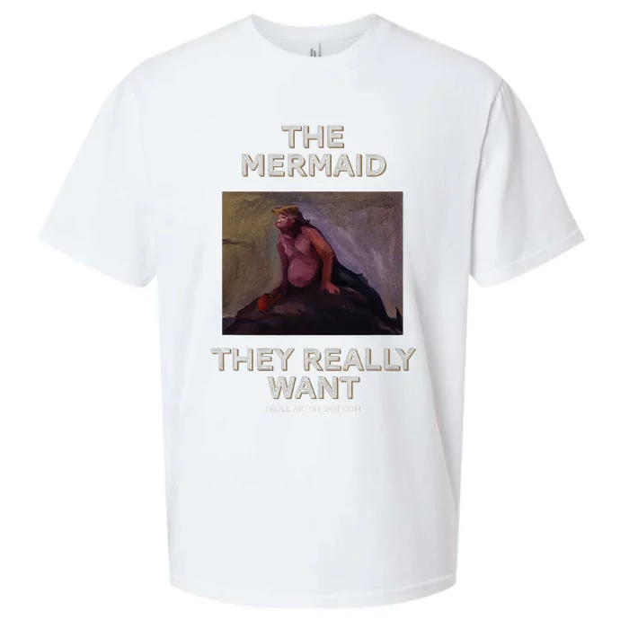 Troll Artist Dot Com The Mermaid They Really Want Sueded Cloud Jersey T-Shirt