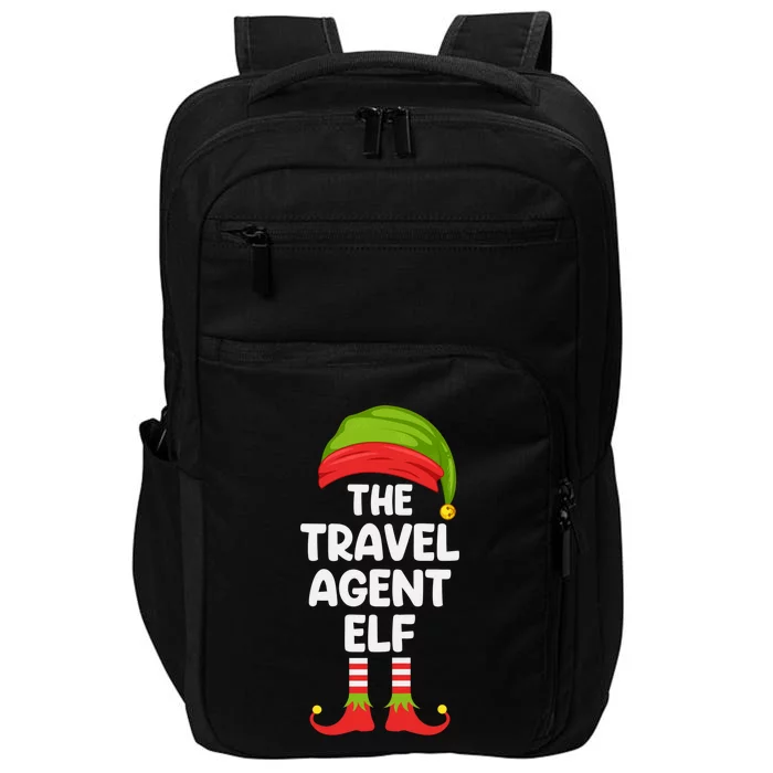 Travel Agent Elf Matching Family Christmas Great Gift Impact Tech Backpack