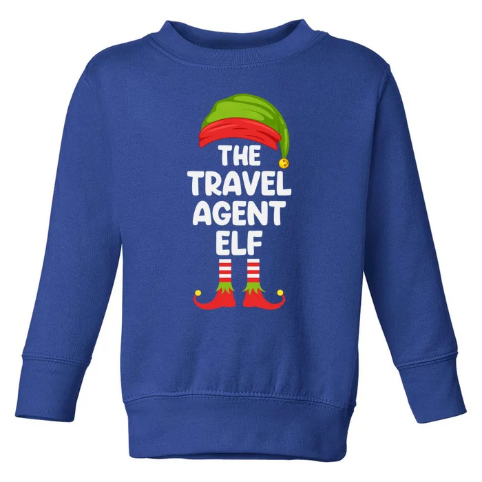 Travel Agent Elf Matching Family Christmas Great Gift Toddler Sweatshirt