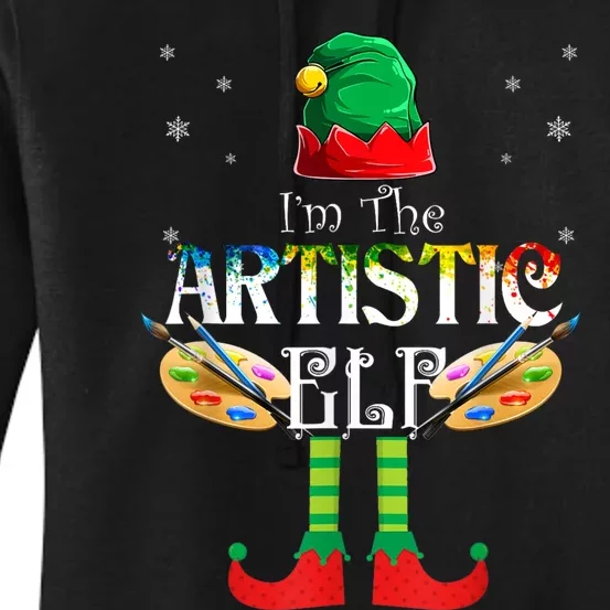 The Artistic Elf Group Matching Family Christmas Gifts Art Women's Pullover Hoodie