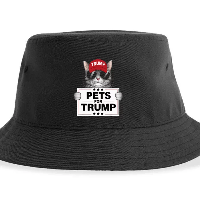 They Are Eating The Cats Trump 2024 Save Our Pets Sustainable Bucket Hat