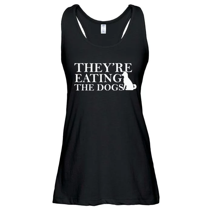 They Are Eating The Dogs They Are Eating The Pets Ladies Essential Flowy Tank