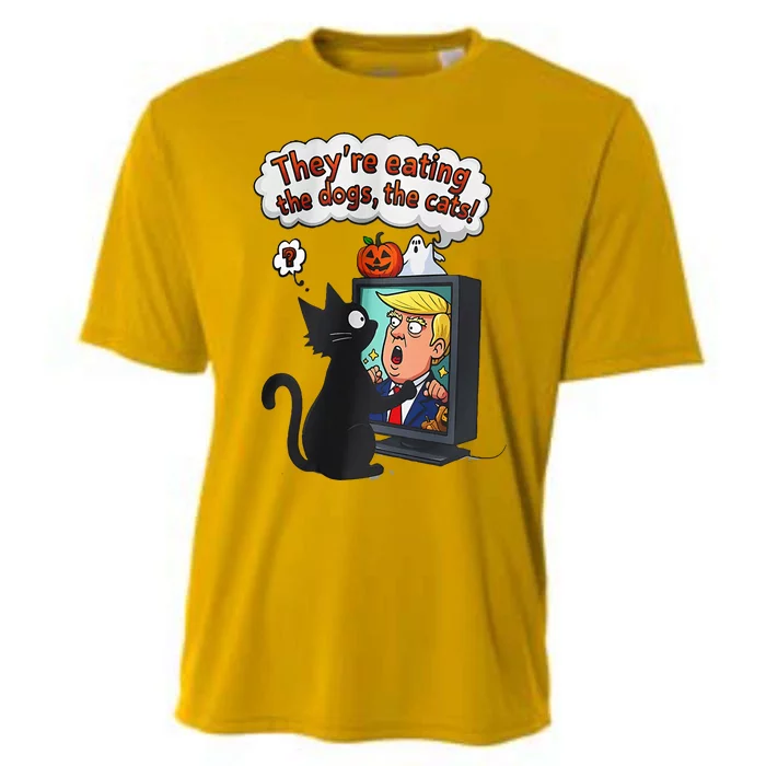 They Are Eating The Dogs The Cats Quote Cooling Performance Crew T-Shirt