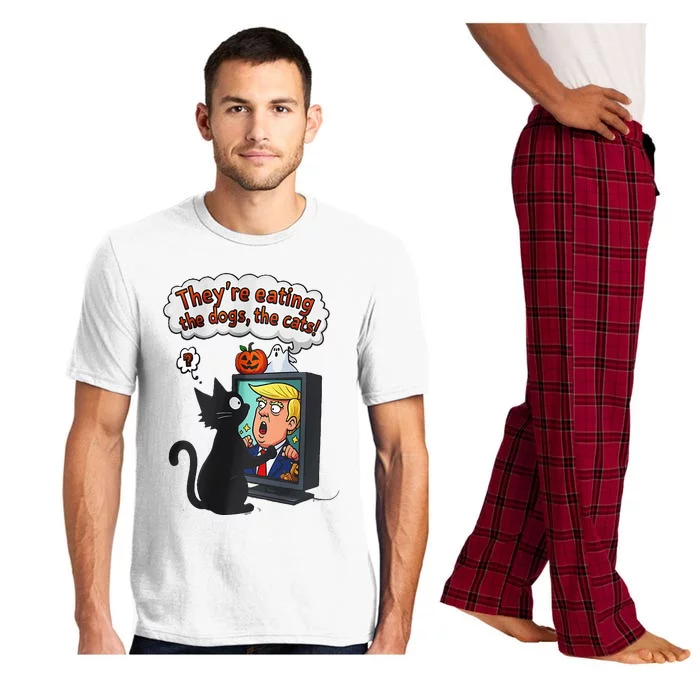 They Are Eating The Dogs The Cats Quote Pajama Set