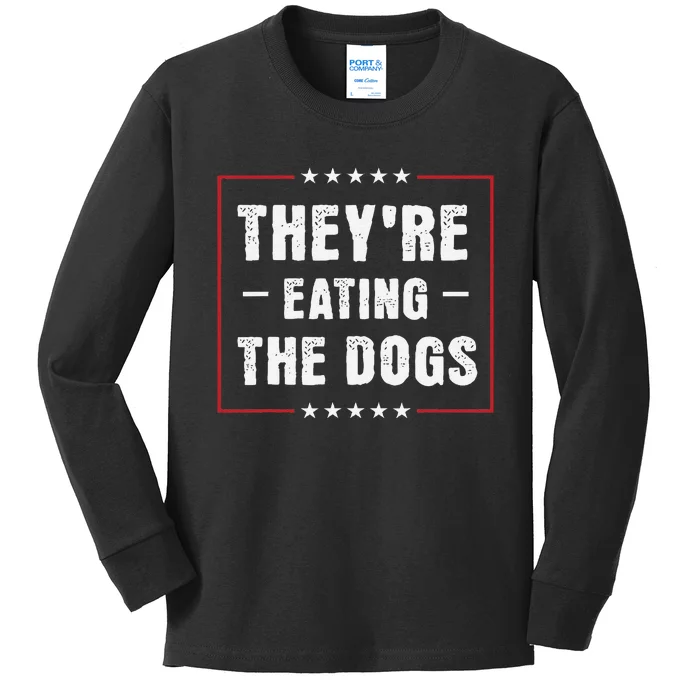 They Are Eating The Dogs Gift Kids Long Sleeve Shirt