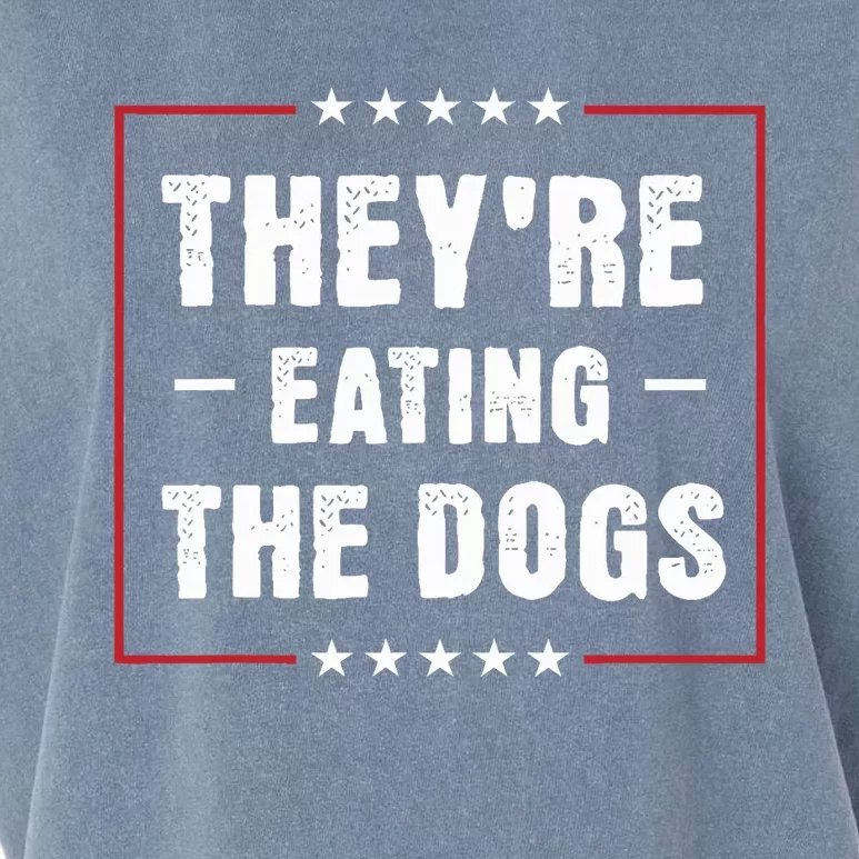 They Are Eating The Dogs Funny Quotes Garment-Dyed Women's Muscle Tee