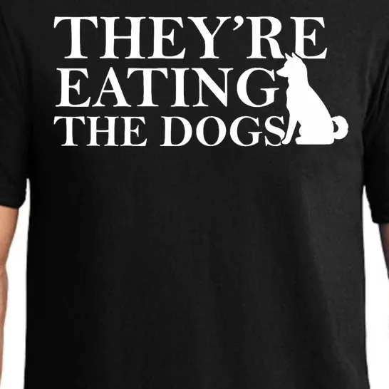 They Are Eating The Dogs They Are Eating The Pets Quote Pajama Set