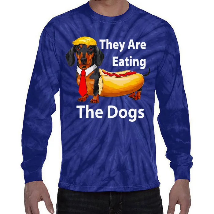 They Are Eating The Dogs Tie-Dye Long Sleeve Shirt