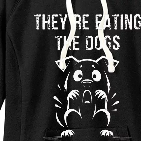 They Are Eating Dogs Vote For Kamala Harris Women's Fleece Hoodie