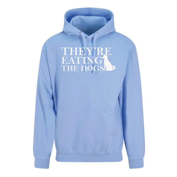 They Are Eating The Dogs They Are Eating The Pets Quote Gift Unisex Surf Hoodie