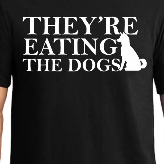 They Are Eating The Dogs They Are Eating The Pets Quote Pajama Set