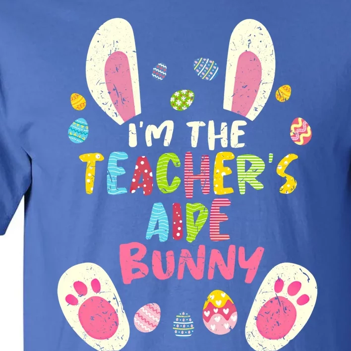 Teacher's Aide Easter Matching Family Party Bunny Face Gift Tall T-Shirt