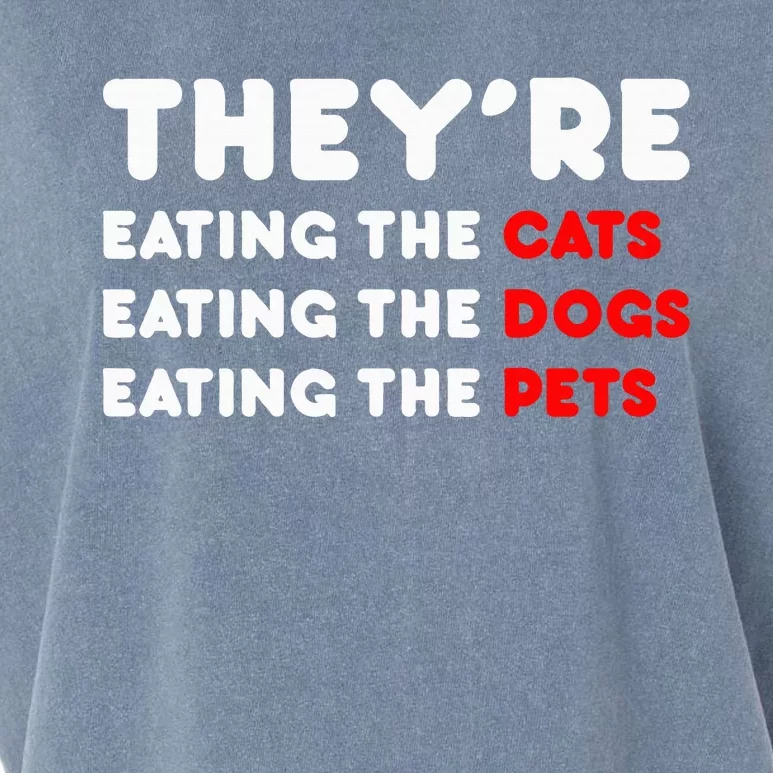 They Are Eating The Dogs Garment-Dyed Women's Muscle Tee