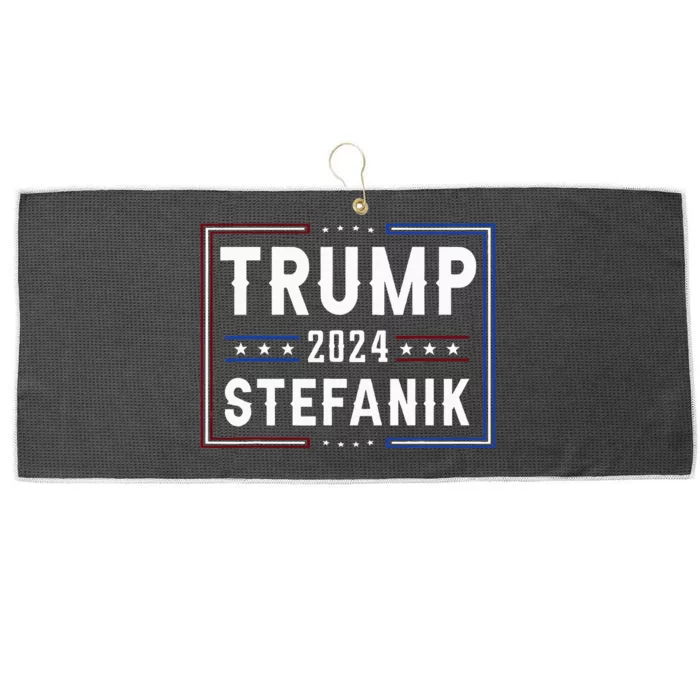 Trump And Elise Stefanik Vp Vice President 2024 Republicans Large Microfiber Waffle Golf Towel