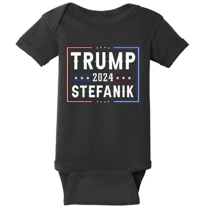 Trump And Elise Stefanik Vp Vice President 2024 Republicans Baby Bodysuit