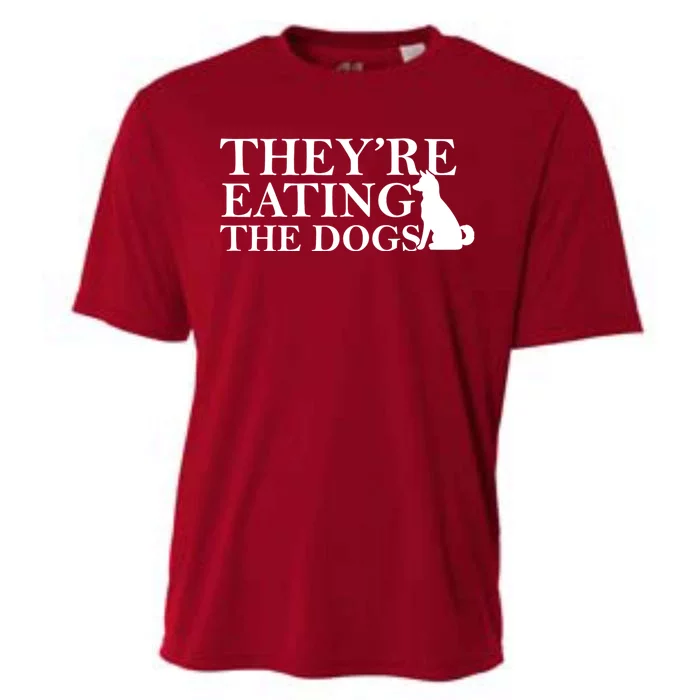 They Are Eating The Dogs They Are Eating The Pets Quote Cooling Performance Crew T-Shirt