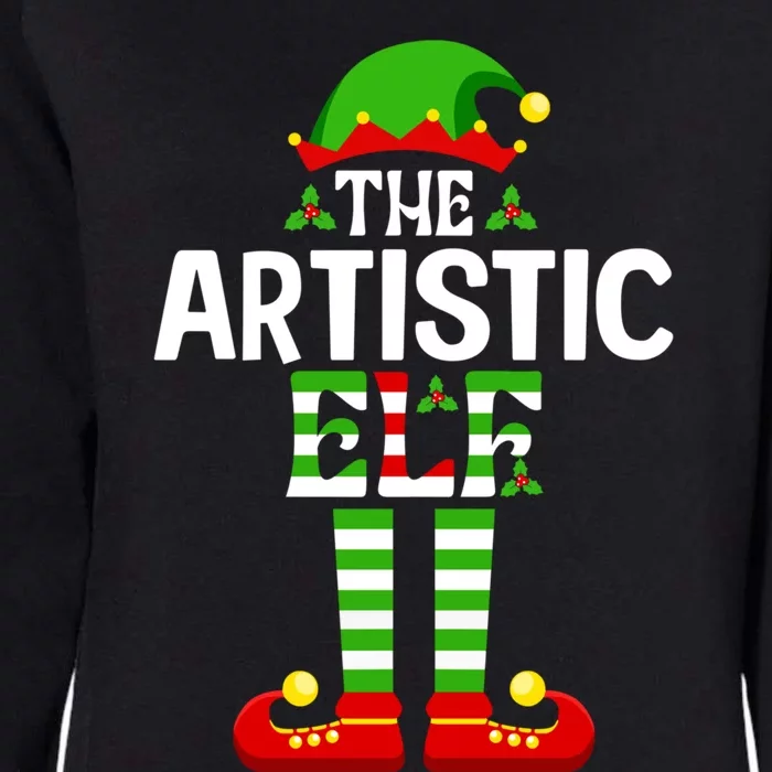 The Artistic Elf Great Gift Funny Christmas Family Matching Great Gift Womens California Wash Sweatshirt