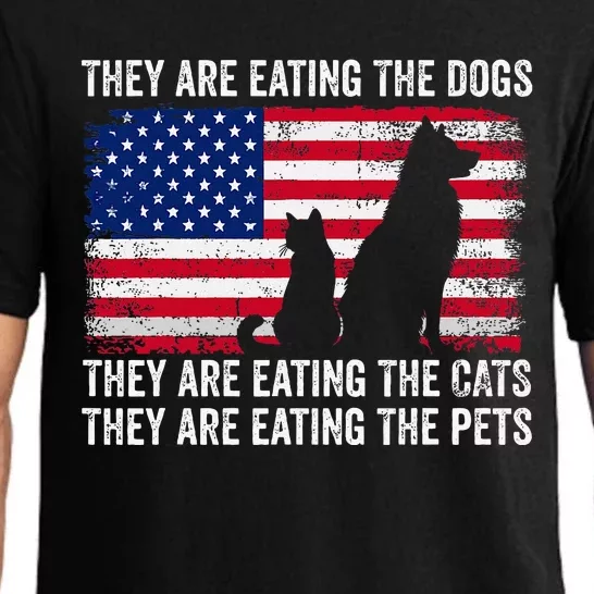 They Are Eating The Dogs The Cats The Pets Pajama Set