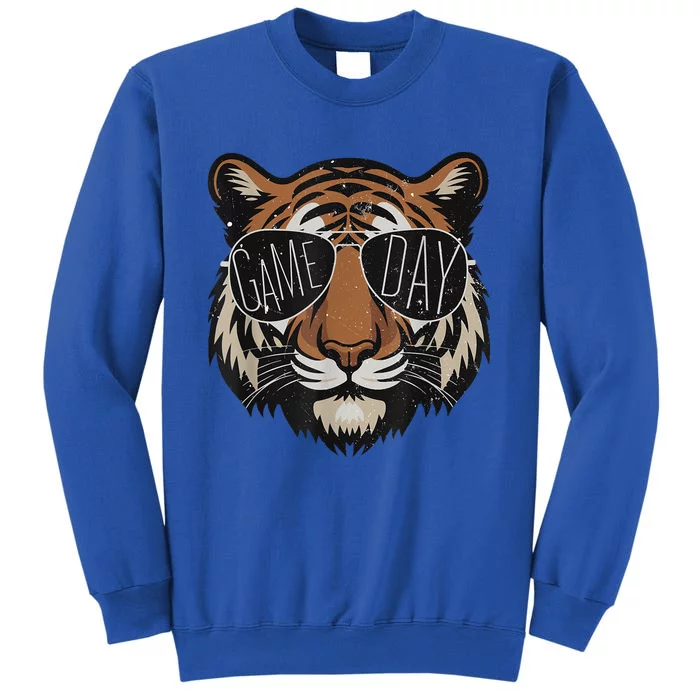 Touchdown American Football Game Day Thanksgiving Tiger Cool Sweatshirt