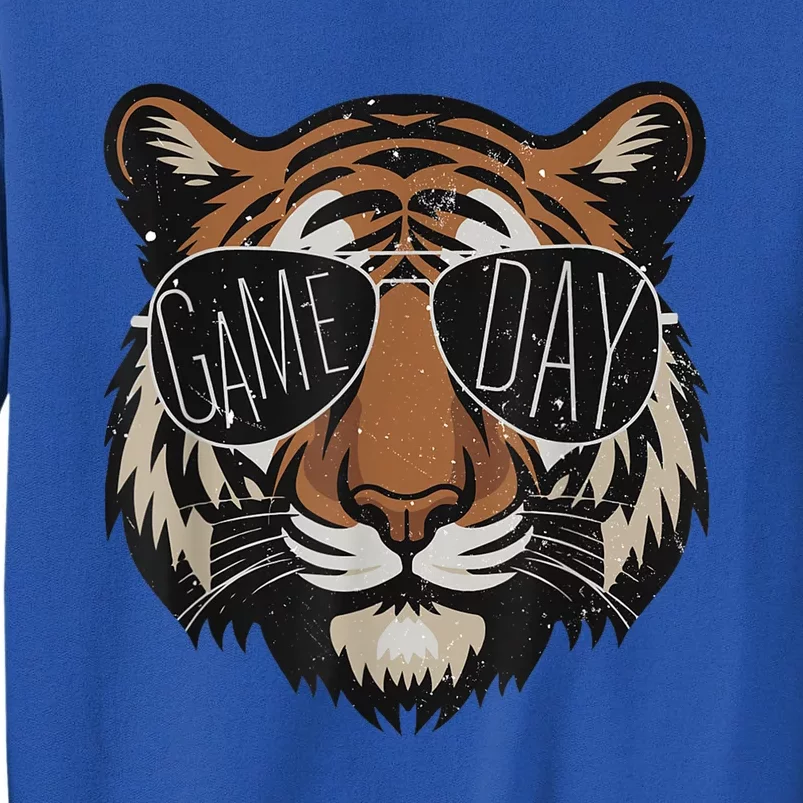 Touchdown American Football Game Day Thanksgiving Tiger Cool Tall Sweatshirt