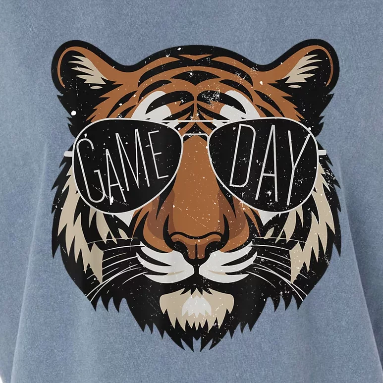 Touchdown American Football Game Day Thanksgiving Tiger Cool Garment-Dyed Women's Muscle Tee