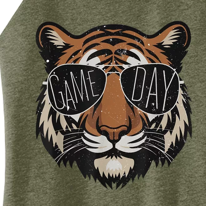 Touchdown American Football Game Day Thanksgiving Tiger Cool Women’s Perfect Tri Rocker Tank