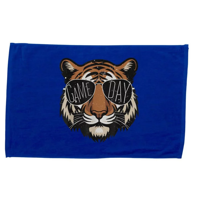 Touchdown American Football Game Day Thanksgiving Tiger Cool Microfiber Hand Towel