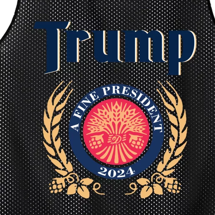 Trump A Fine President 2024 Mesh Reversible Basketball Jersey Tank